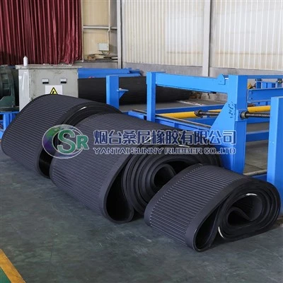 Vacuum Rubber Transporteur senti pou ekipman filtraj